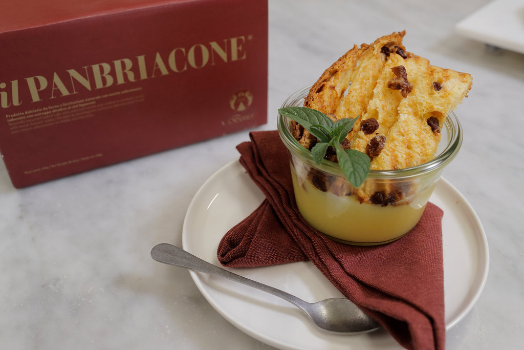 Panbriacone tostato con crema pasticcera