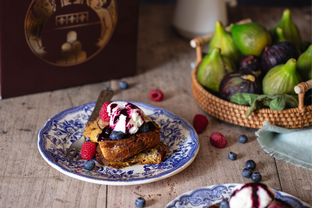 Pain Perdu di Panbriacone con frozen yogurt e frutti di bosco