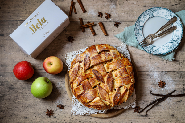 Apple Pie al burro noisette con il Bria Tronchetto Mela & Calvados