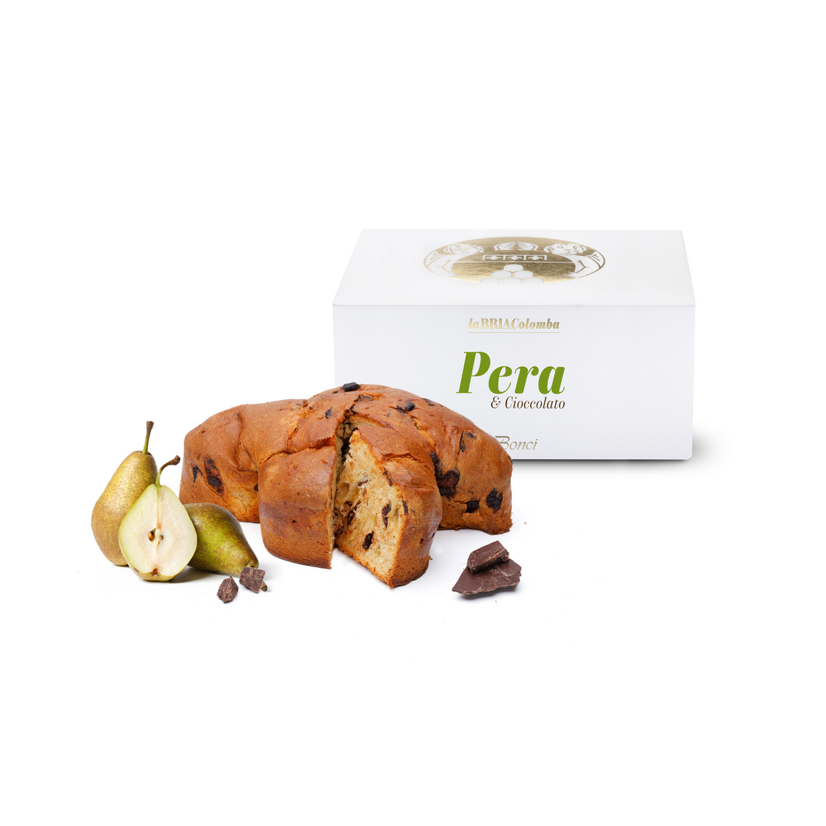 Bria Colomba Pera- Dark Chocolate & Pear 850g– Pasticceria Bonci