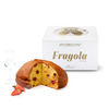 Foto scatola Fragola & Gin 850g, con immagine prodotto all'interno e gusti rappresentativi: fragola e bicchiere di Gin