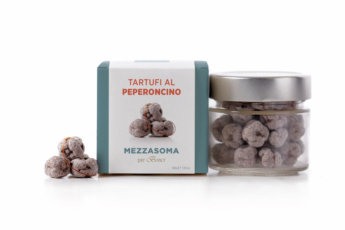 Mezzasoma - DRAGEE tartufi al peperoncino– Pasticceria Bonci